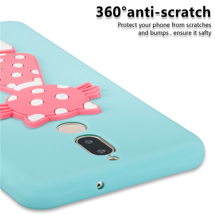 Adorable 3D Cat Pattern TPU Phone Cover for Huawei Mate 10 Lite/nova 2i/Maimang 6/Honor 9i (India) - Baby Blue-5