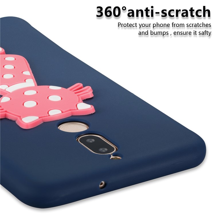 Adorable 3D Cat Pattern TPU Phone Shell for Huawei Mate 10 Lite/nova 2i/Maimang 6/Honor 9i (India) - Dark Blue-5