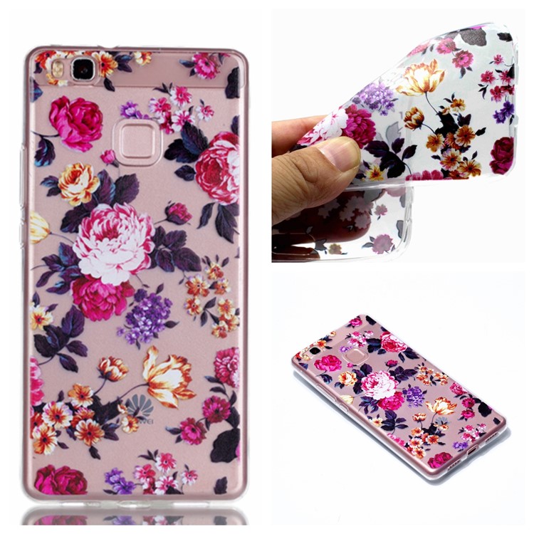 Ultra Thin Patterned Soft TPU Case for Huawei P9 Lite/G9 Lite - Roses-1