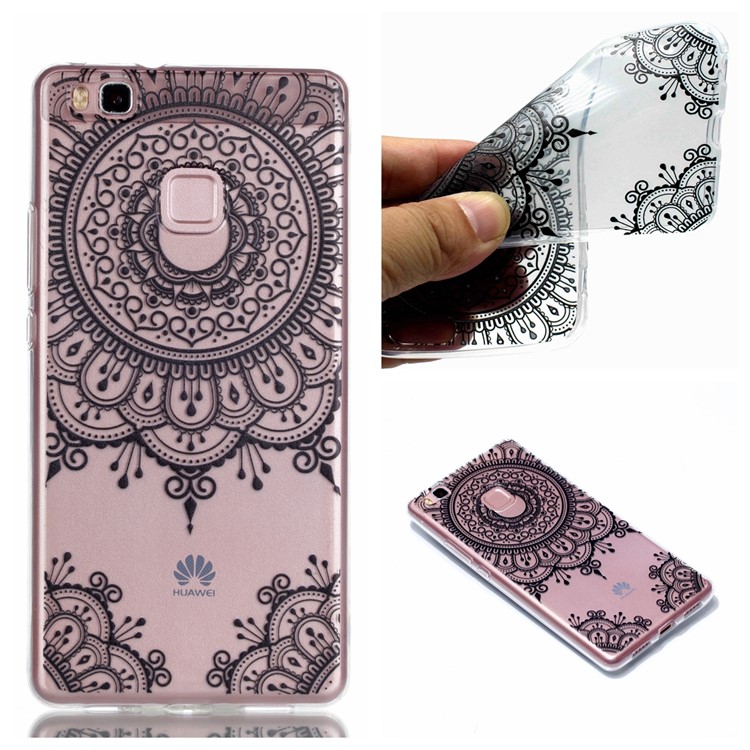 Ultra Thin Patterned Soft TPU Cover for Huawei P9 Lite/G9 Lite - Lace Pattern-1