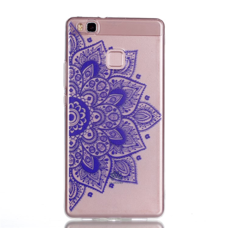 Ultra Thin Patterned Soft TPU Shell for Huawei P9 Lite/G9 Lite - Half Flower-2