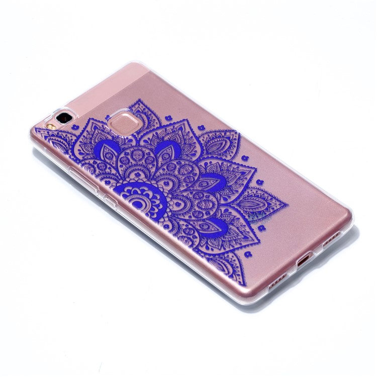 Ultra Thin Patterned Soft TPU Shell for Huawei P9 Lite/G9 Lite - Half Flower-3