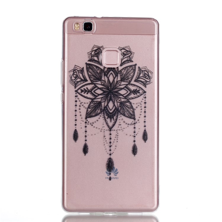 Ultra Thin Patterned Soft TPU Casing for Huawei P9 Lite/G9 Lite - Black Dream Catcher-2