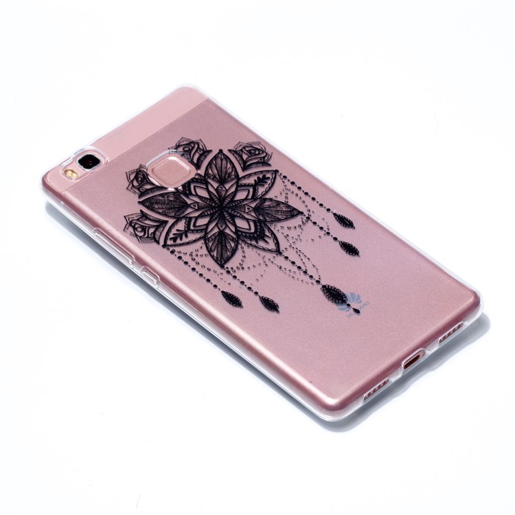 Ultra Thin Patterned Soft TPU Casing for Huawei P9 Lite/G9 Lite - Black Dream Catcher-3
