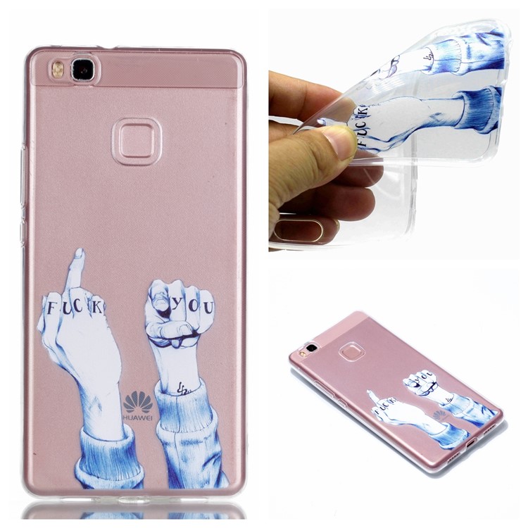 Ultra Thin Patterned Soft TPU Mobile Phone Case for Huawei P9 Lite/G9 Lite - Fist-1