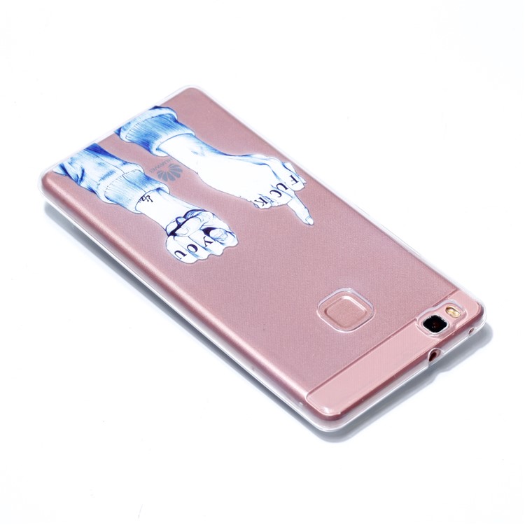 Ultra Thin Patterned Soft TPU Mobile Phone Case for Huawei P9 Lite/G9 Lite - Fist-4