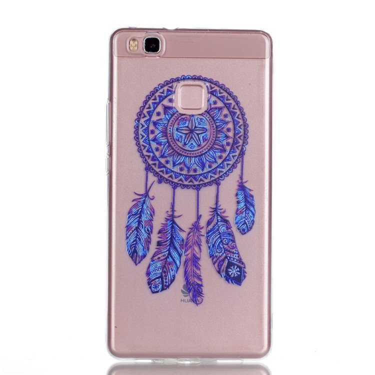 Ultra Thin Patterned Soft TPU Mobile Phone Cover for Huawei P9 Lite/G9 Lite - Purple Dream Catcher-2
