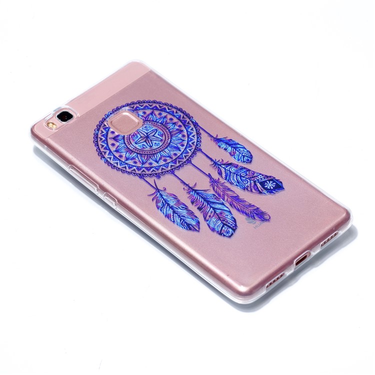 Ultra Thin Patterned Soft TPU Mobile Phone Cover for Huawei P9 Lite/G9 Lite - Purple Dream Catcher-3