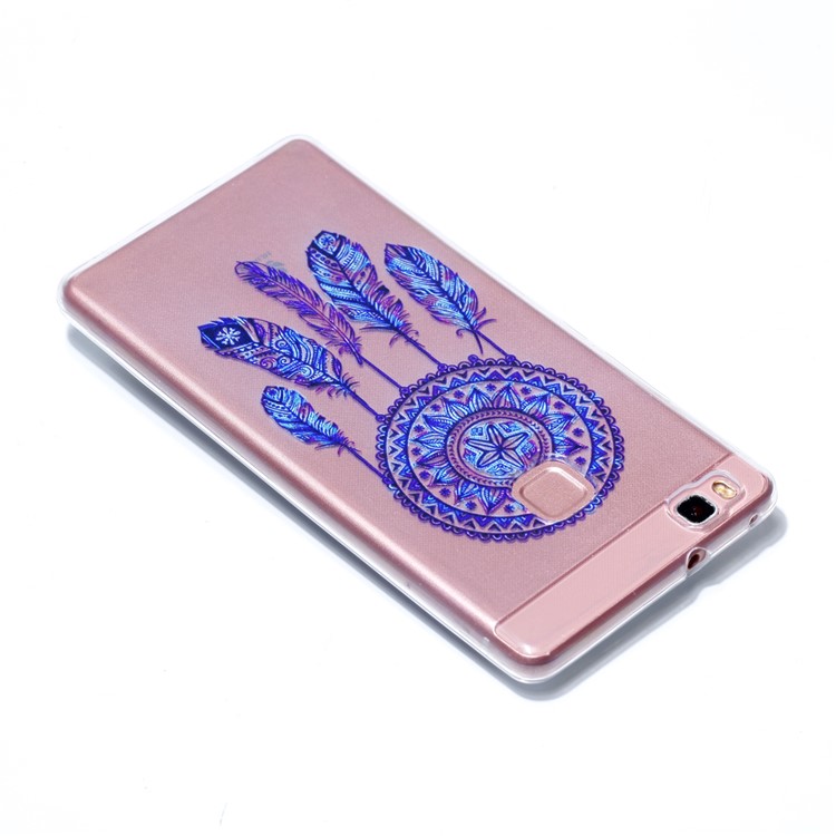 Ultra Thin Patterned Soft TPU Mobile Phone Cover for Huawei P9 Lite/G9 Lite - Purple Dream Catcher-4