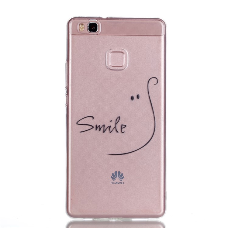 Ultra Thin Patterned Soft TPU Cell Phone Cover for Huawei P9 Lite/G9 Lite - Smile-2