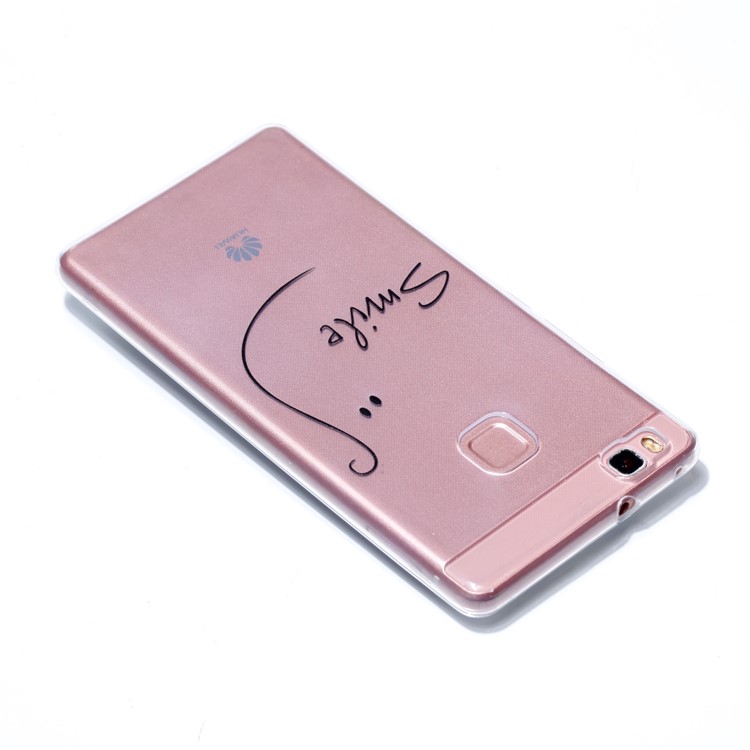 Ultra Thin Patterned Soft TPU Cell Phone Cover for Huawei P9 Lite/G9 Lite - Smile-4