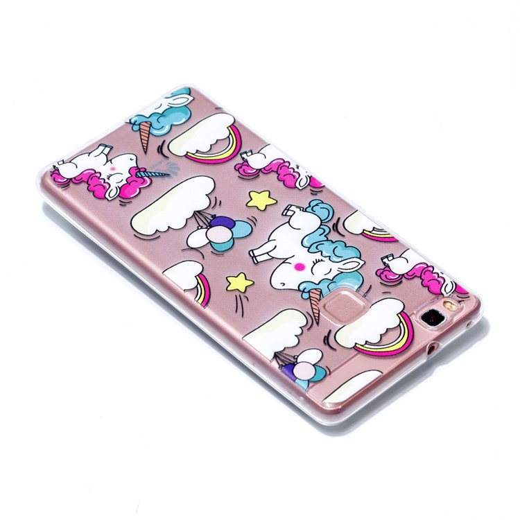 Ultra Thin Patterned Soft TPU Back Case for Huawei P9 Lite/G9 Lite - Shy Unicorns-4