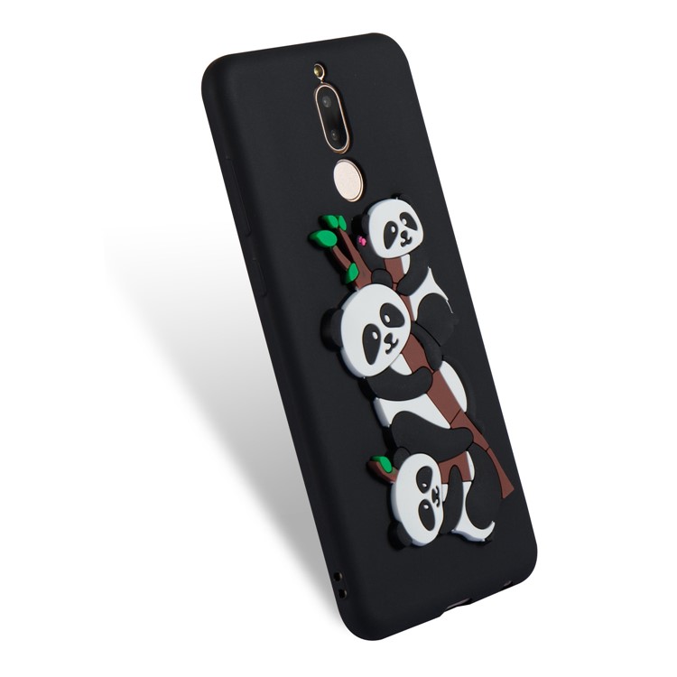 Lovely 3D Panda Pattern TPU Case for Huawei Mate 10 Lite / Maimang 6 / nova 2i / Honor 9i (India) - Black-3