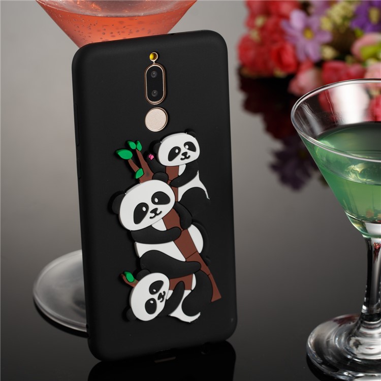 Lovely 3D Panda Pattern TPU Case for Huawei Mate 10 Lite / Maimang 6 / nova 2i / Honor 9i (India) - Black-6