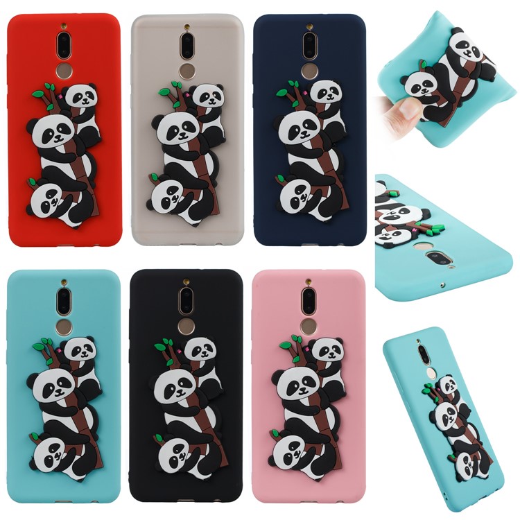 Lovely 3D Panda Pattern TPU Case for Huawei Mate 10 Lite / Maimang 6 / nova 2i / Honor 9i (India) - Black-7