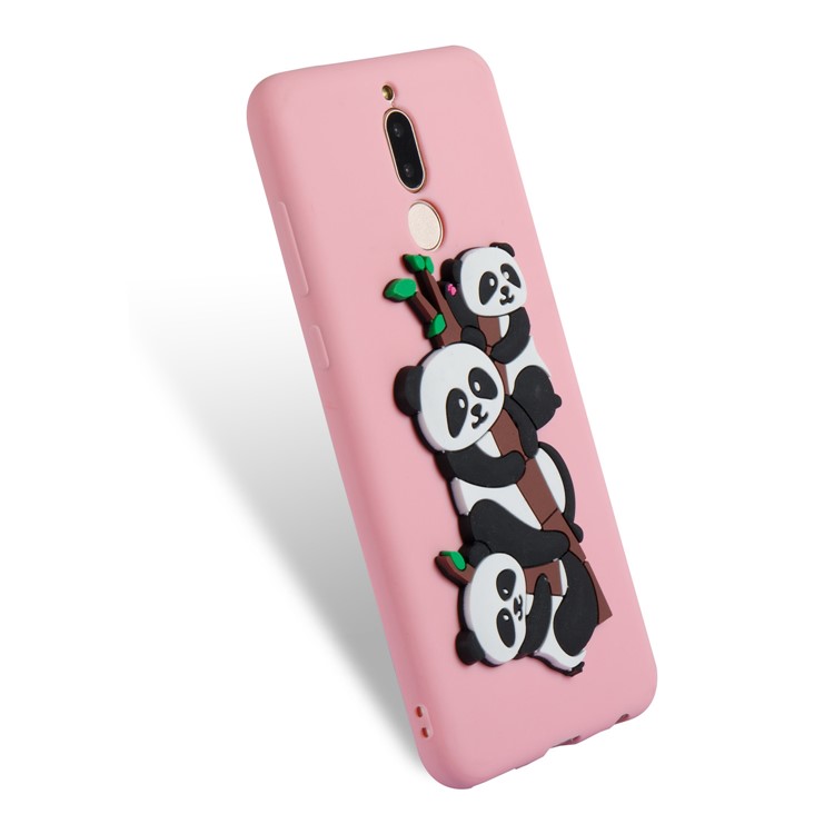 Lovely 3D Panda Pattern TPU Case Shell for Huawei Mate 10 Lite / Maimang 6 / nova 2i / Honor 9i (India) - Pink-3