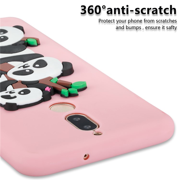 Lovely 3D Panda Pattern TPU Case Shell for Huawei Mate 10 Lite / Maimang 6 / nova 2i / Honor 9i (India) - Pink-4
