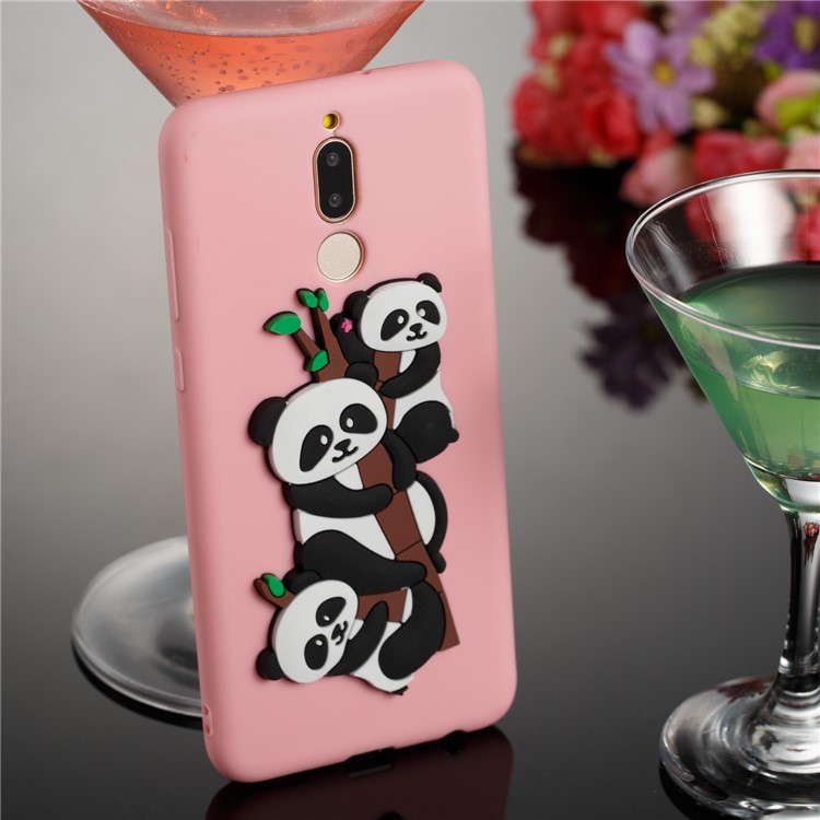 Lovely 3D Panda Pattern TPU Case Shell for Huawei Mate 10 Lite / Maimang 6 / nova 2i / Honor 9i (India) - Pink-6