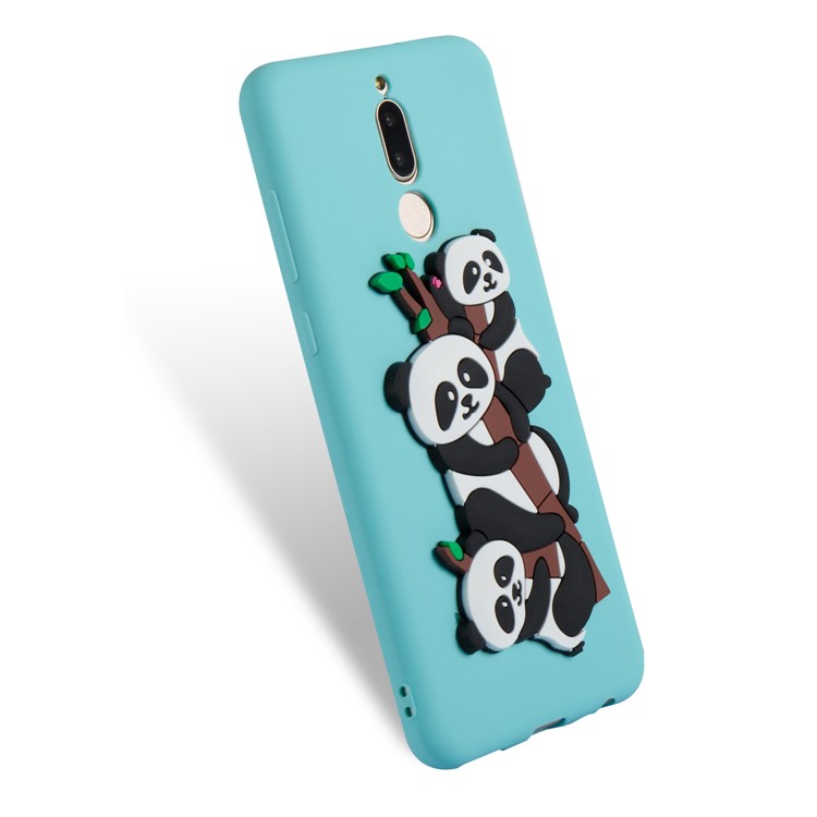 Lovely 3D Panda Pattern TPU Cell Phone Case for Huawei Mate 10 Lite / Maimang 6 / nova 2i / Honor 9i (India) - Baby Blue-3