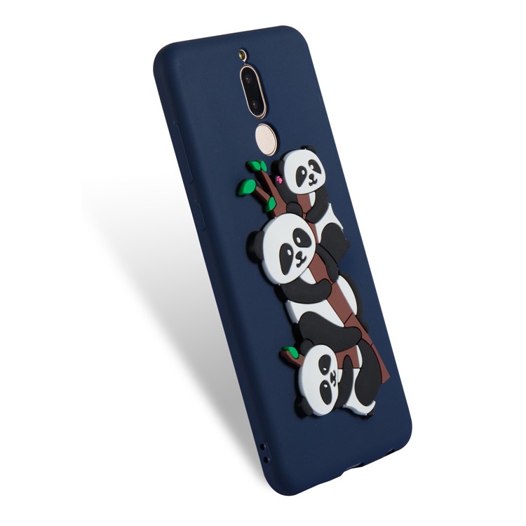 Lovely 3D Panda Pattern TPU Gel Case for Huawei Mate 10 Lite / Maimang 6 / nova 2i / Honor 9i (India) - Dark Blue-3