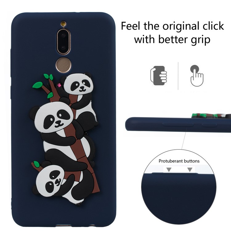 Lovely 3D Panda Pattern TPU Gel Case for Huawei Mate 10 Lite / Maimang 6 / nova 2i / Honor 9i (India) - Dark Blue-5
