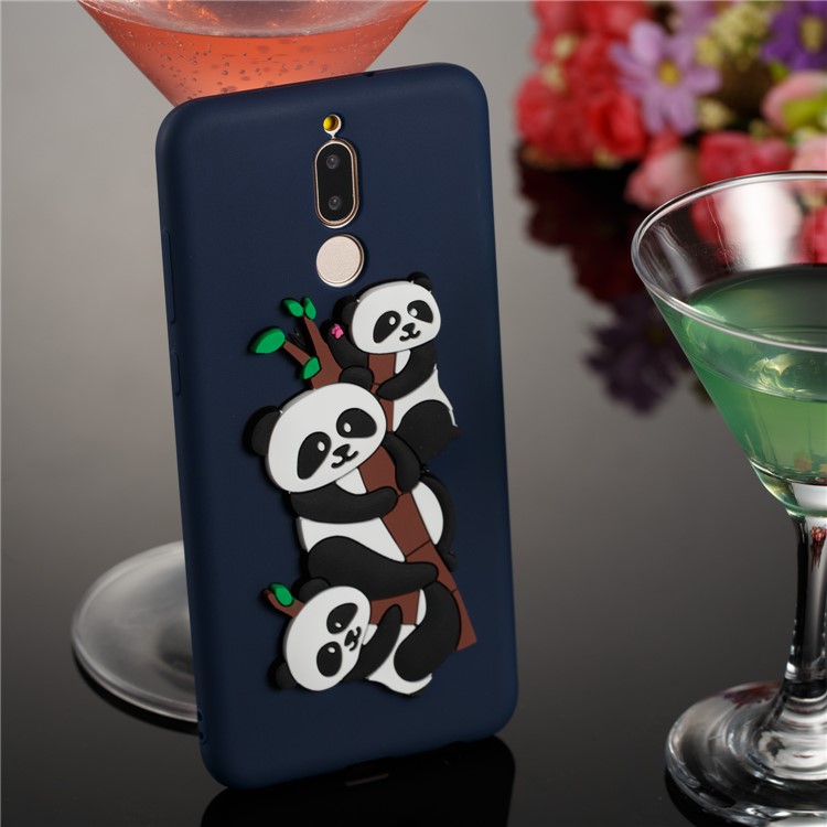Lovely 3D Panda Pattern TPU Gel Case for Huawei Mate 10 Lite / Maimang 6 / nova 2i / Honor 9i (India) - Dark Blue-6
