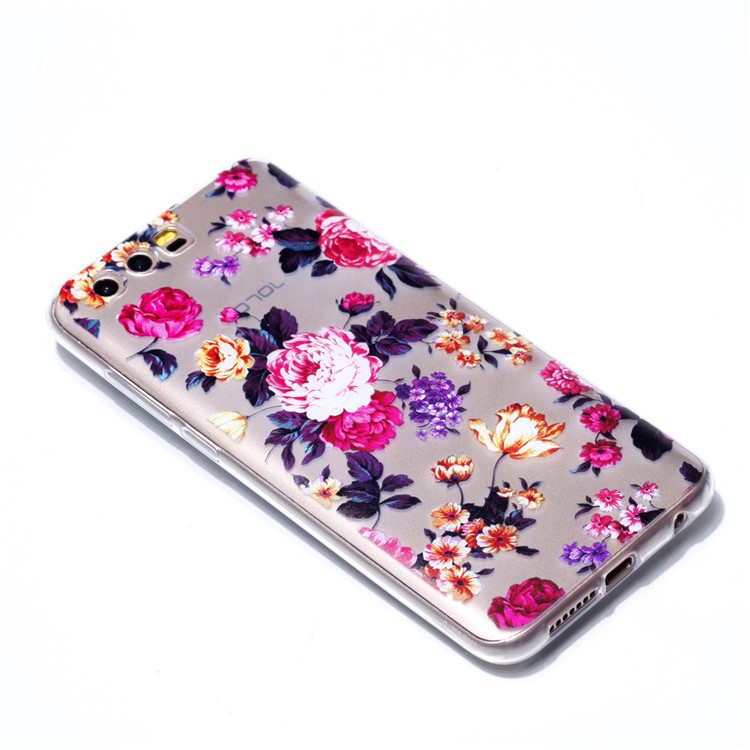 Ultra Thin Patterned Soft TPU Case for Huawei Honor 9 - Roses-3