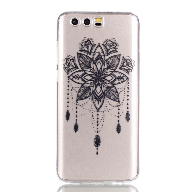 Ultra Thin Patterned Soft TPU Cover for Huawei Honor 9 - Black Dream Catcher-2