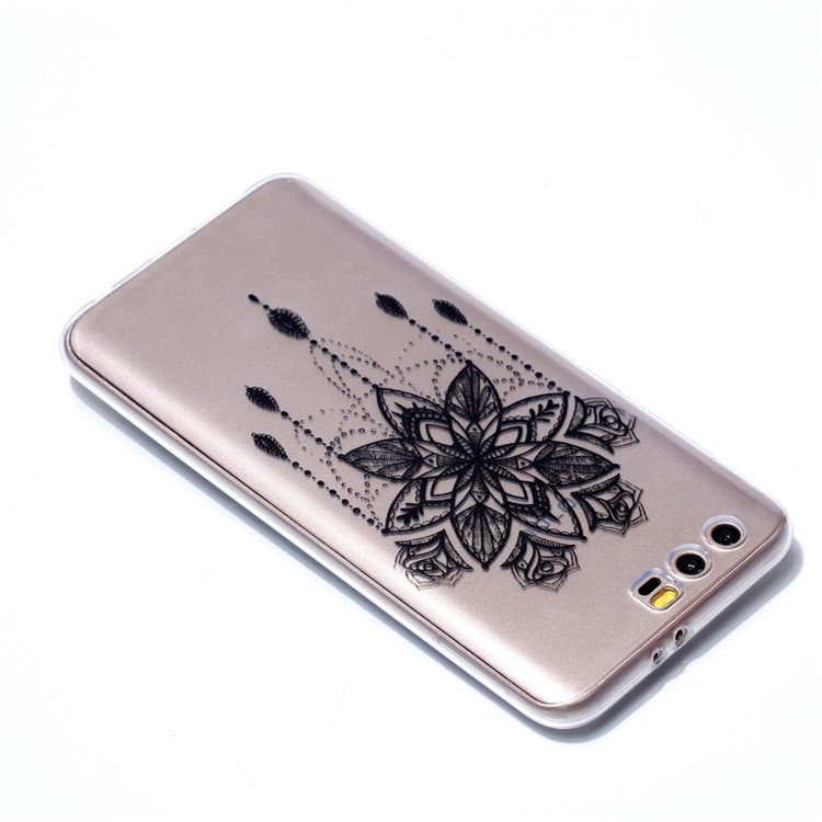 Ultra Thin Patterned Soft TPU Cover for Huawei Honor 9 - Black Dream Catcher-4