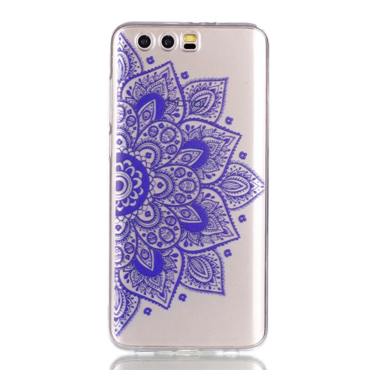 Ultra Thin Patterned Soft TPU Shell for Huawei Honor 9 - Half Flower-2