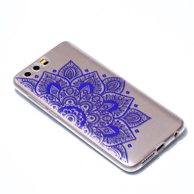 Ultra Thin Patterned Soft TPU Shell for Huawei Honor 9 - Half Flower-3
