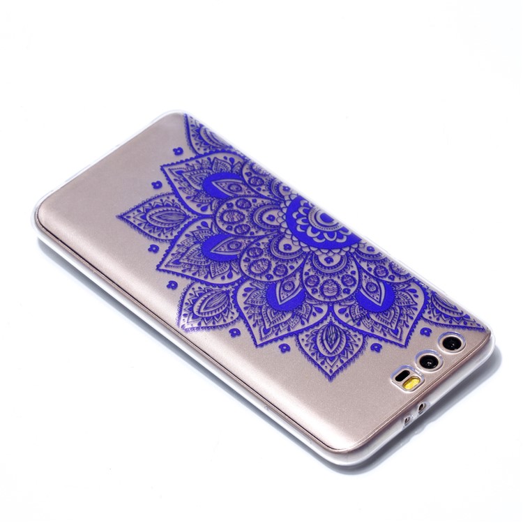 Ultra Thin Patterned Soft TPU Shell for Huawei Honor 9 - Half Flower-4