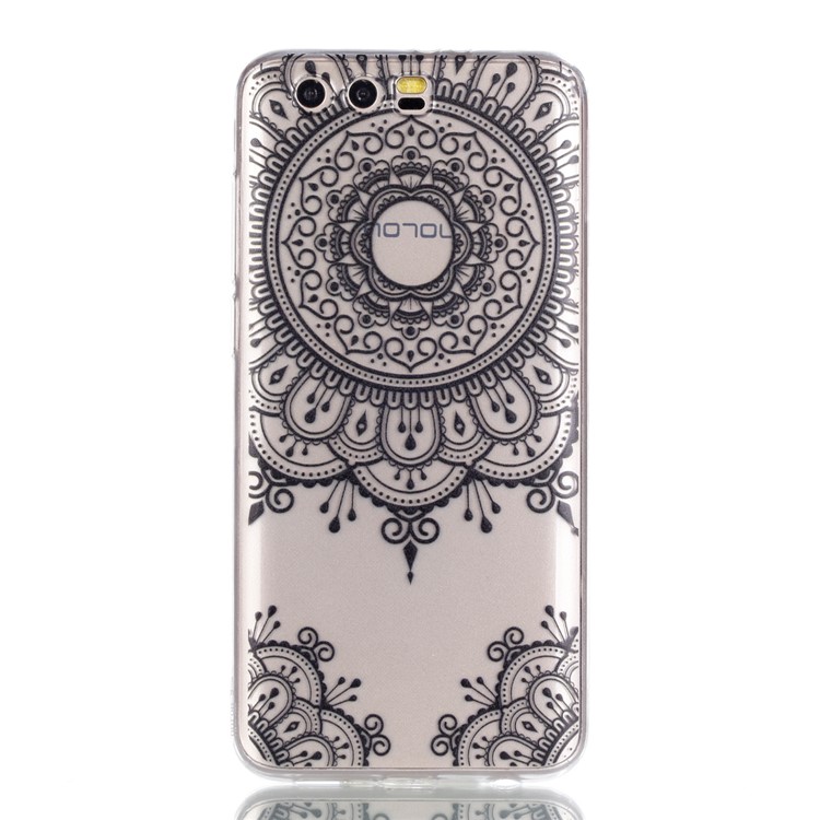 Ultra Thin Patterned Soft TPU Casing for Huawei Honor 9 - Lace Pattern-2