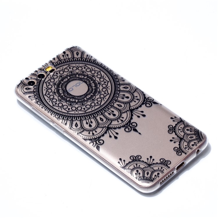 Ultra Thin Patterned Soft TPU Casing for Huawei Honor 9 - Lace Pattern-3