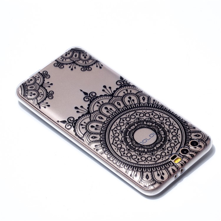 Ultra Thin Patterned Soft TPU Casing for Huawei Honor 9 - Lace Pattern-4