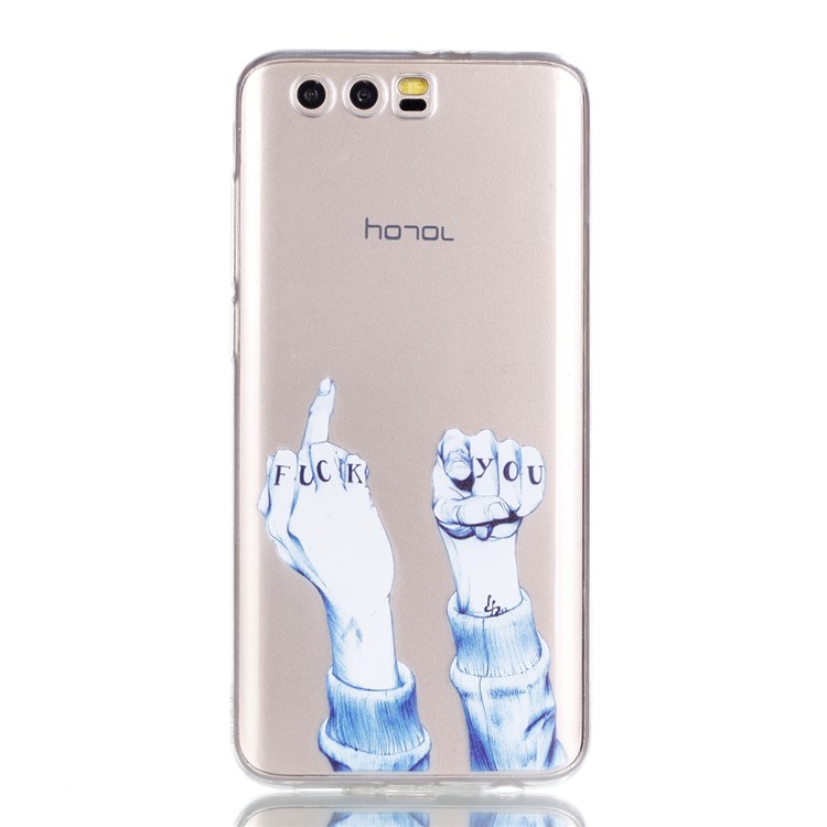Ultra Thin Patterned Soft TPU Mobile Phone Case for Huawei Honor 9 - Fist-2