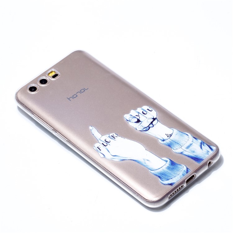 Ultra Thin Patterned Soft TPU Mobile Phone Case for Huawei Honor 9 - Fist-3