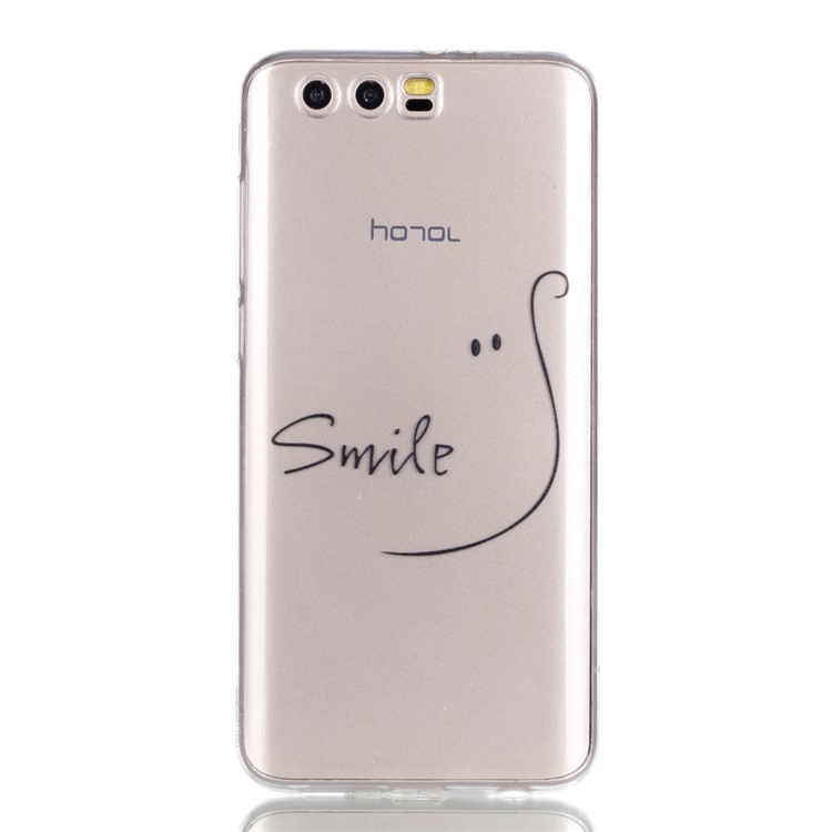 Ultra Thin Patterned Soft TPU Cell Phone Cover for Huawei Honor 9 - Smile-2