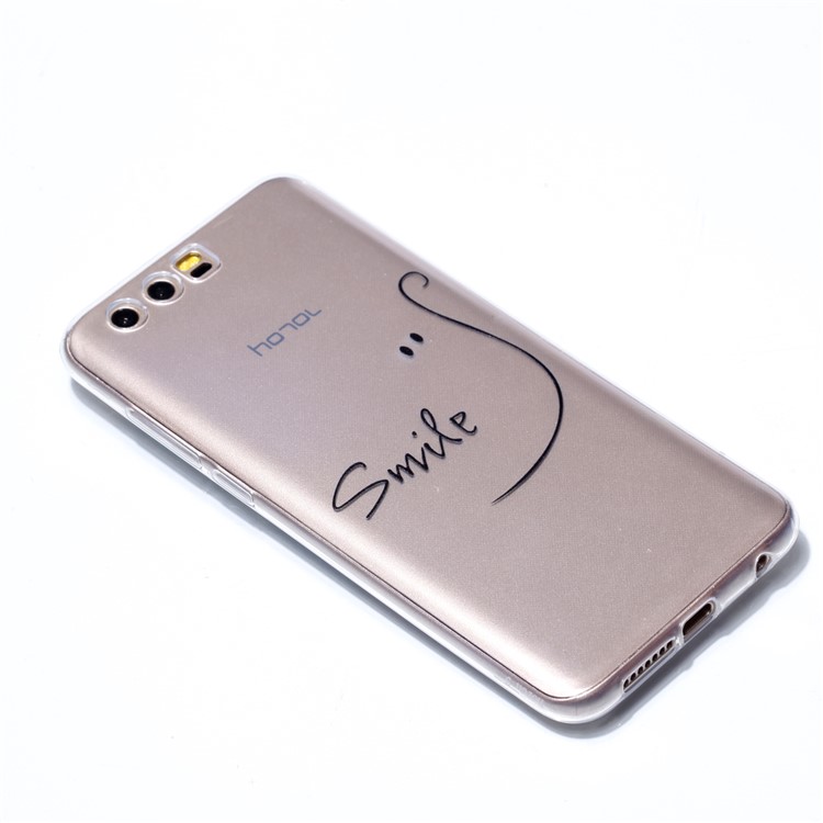 Ultra Thin Patterned Soft TPU Cell Phone Cover for Huawei Honor 9 - Smile-3
