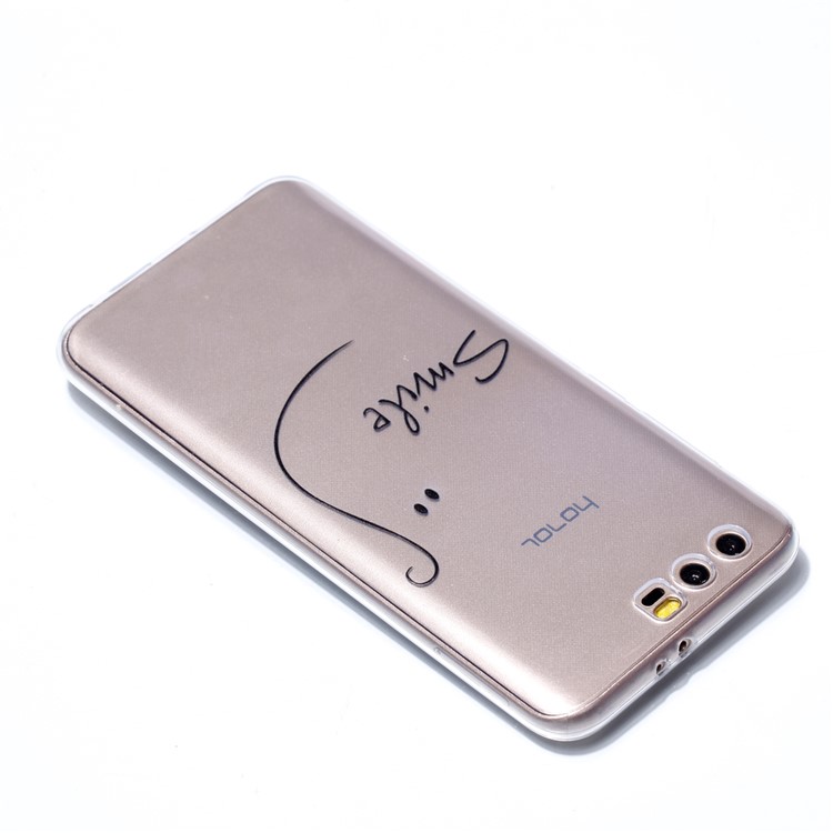 Ultra Thin Patterned Soft TPU Cell Phone Cover for Huawei Honor 9 - Smile-4