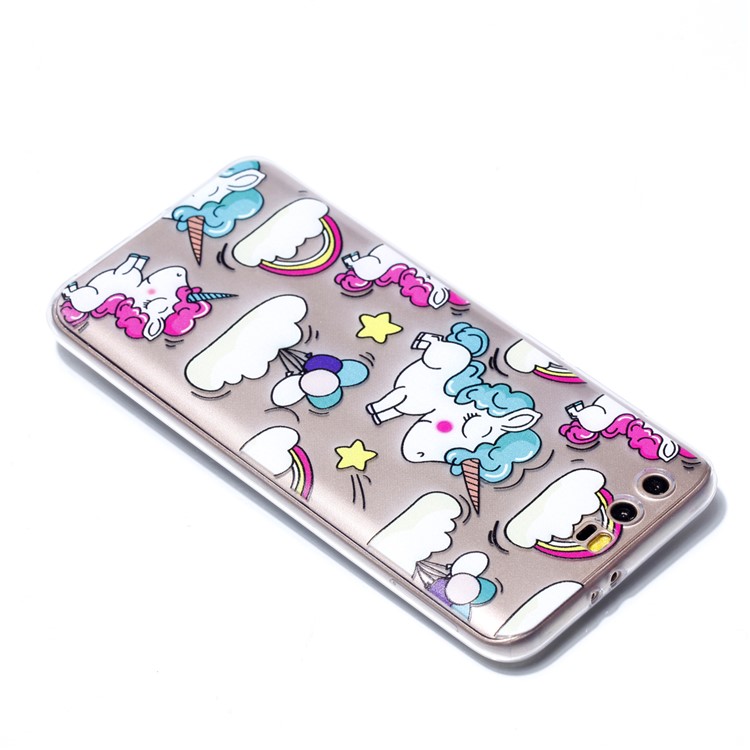 Ultra Thin Patterned Soft TPU Mobile Phone Shell for Huawei Honor 9 - Shy Unicorns-4