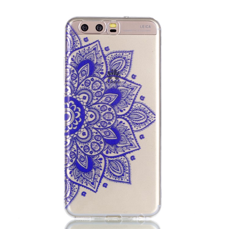 Pattern Printing TPU Shell Case for Huawei P10 - Purple Flower-2