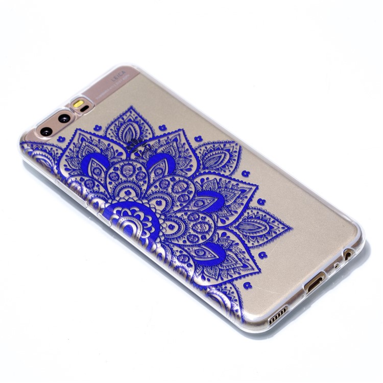 Pattern Printing TPU Shell Case for Huawei P10 - Purple Flower-3