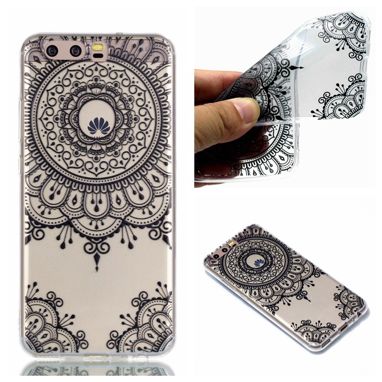 Pattern Printing TPU Cover Case for Huawei P10 - Mandala Flowers-1