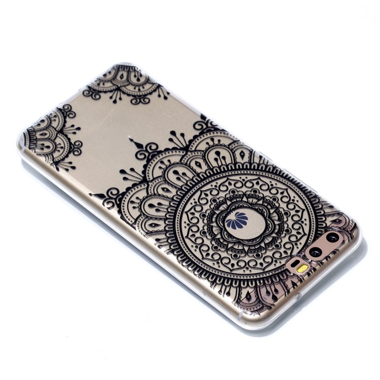 Pattern Printing TPU Cover Case for Huawei P10 - Mandala Flowers-4