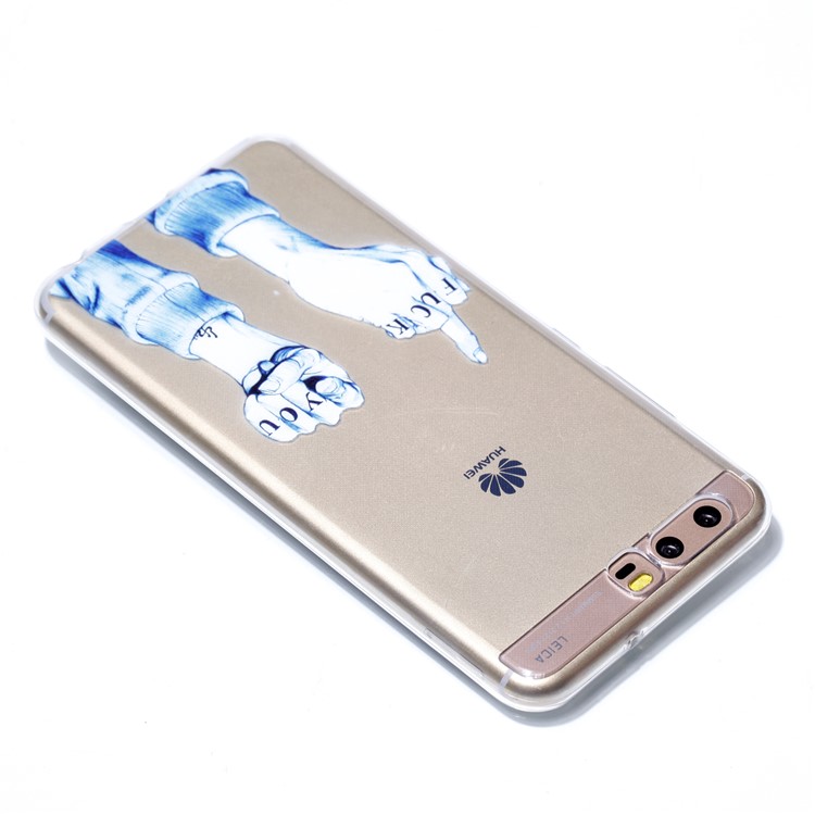 Pattern Printing TPU Cover for Huawei P10 - FUCK Pattern-4