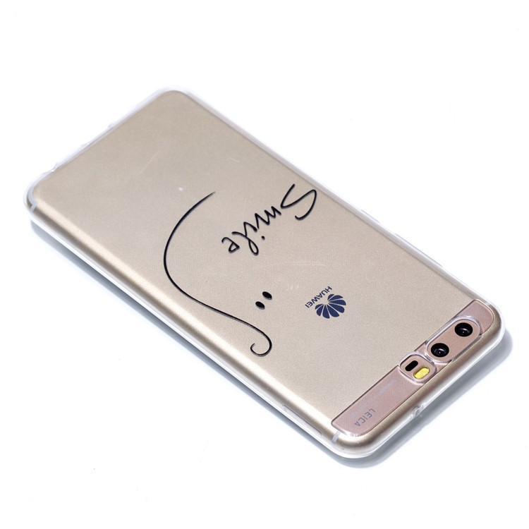 Pattern Printing TPU Protection Case for Huawei P10 - SMILE Pattern-4