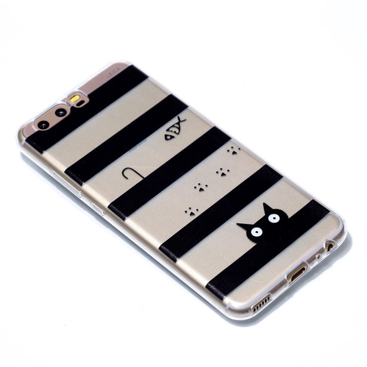 Pattern Printing TPU Phone Shell Case for Huawei P10 - Stripes Pattern-3