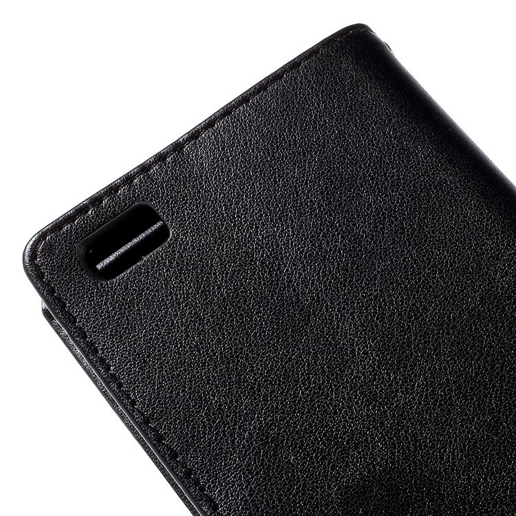 Butterfly Pattern Wallet Leather Stand Case for Huawei Ascend P8 Lite - Black-9