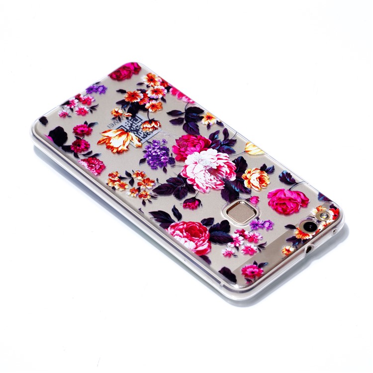 Ultra Thin Patterned Soft TPU Case for Huawei P10 Lite - Roses-4